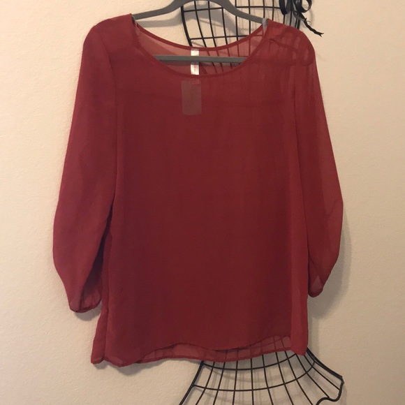Burnt orange blouse - Picture 1 of 2